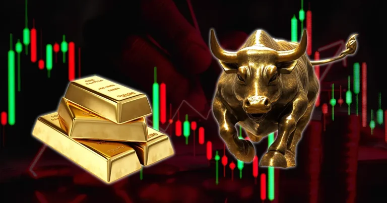 Gold Gains as Wall Street Falls